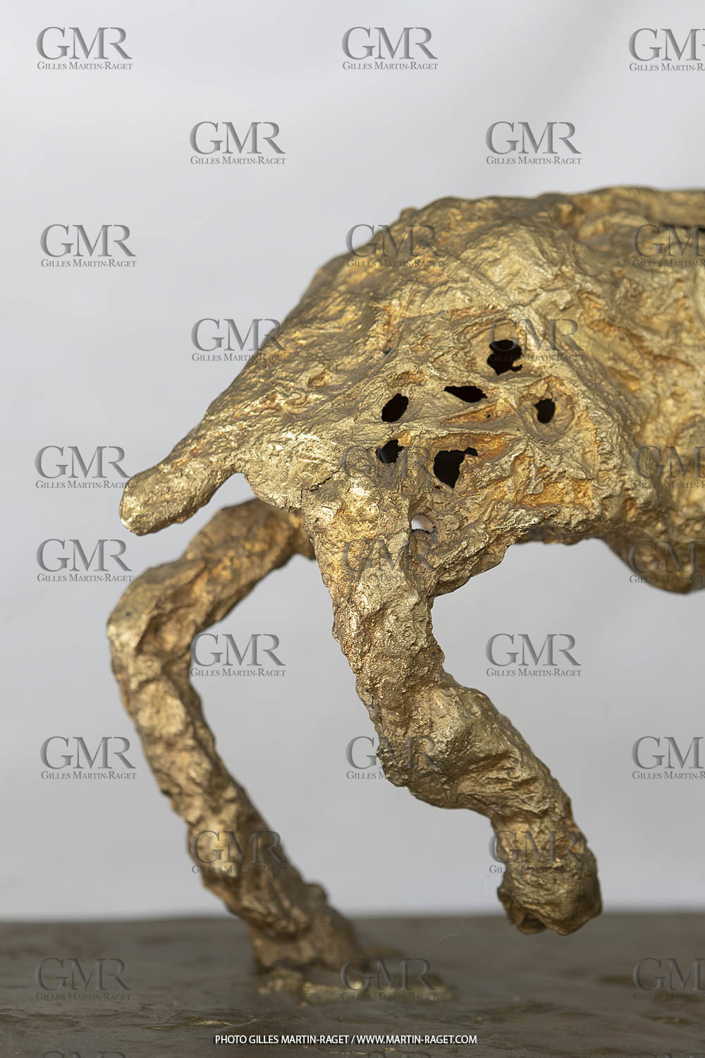 12 02 2020, Marseille (FRA,13), Oeuvre de Germaine Richier, Le Cheval à six têtes, petit 1955 ou 1956, Bronze naturel nettoyé, Numéroté Epreuve d'artiste, fondeur : L. Thinot, Paris, 35,5 x 38 x 18 cm, Collection particulière