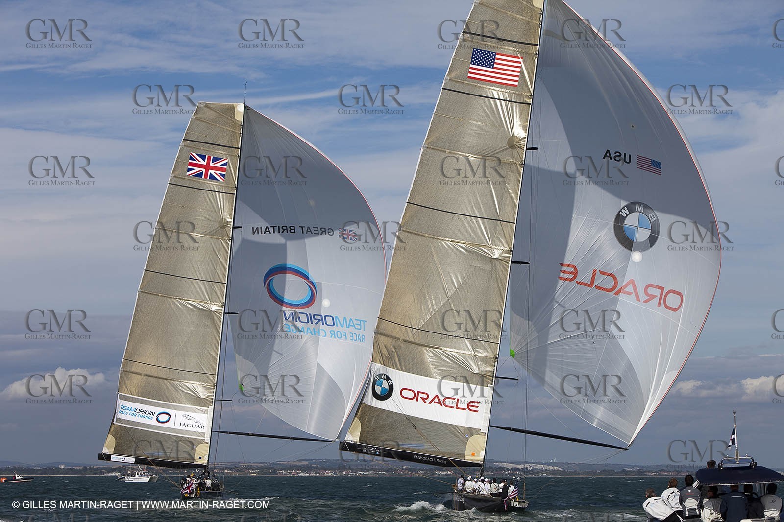 03 08 2010 - Cowes (UK, IOW) - The 1851 Cup -  BMW ORACLE Racing - Day 1.