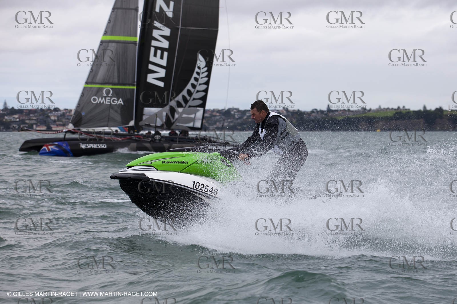 25 04 2011 - Auckland (NZL) - 34th America's Cup - AC45 test event - day 1