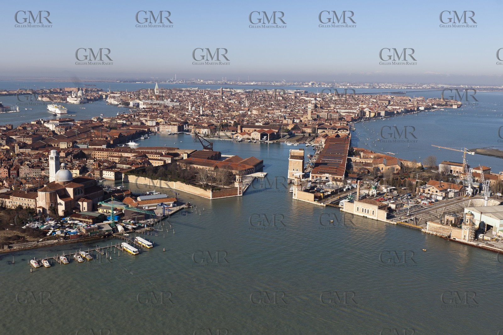 20 02 2012 - Venezia (ITA) - 34th America'sCup - Venezia 2012 America's Cup World Series - The Arsenale where the AC45 moorings, public village, media center and Club 45 will be located