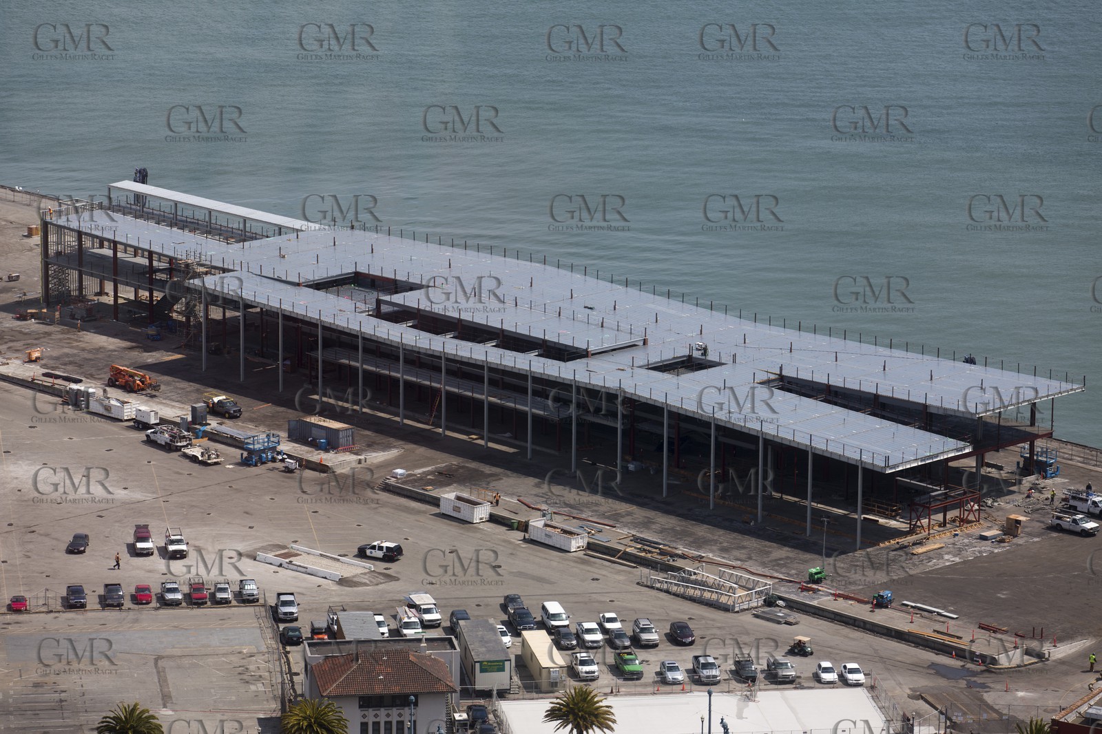 14 08 2012, San Francisco (USA,CA), 34th America's Cup, America's Cup World Series  San Francisco 2012 Event One, Work in progress at Pier 27