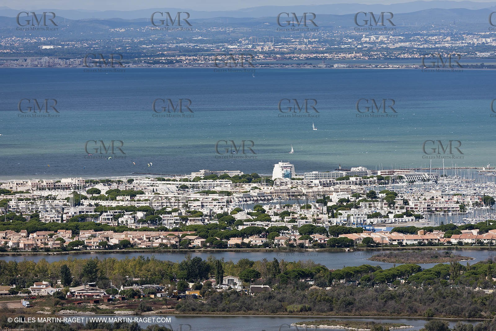 25 09 2010 - Aerial Camargphotos of the coastline from Marseille to La Grande Motte via the Camargue - Port Camargue