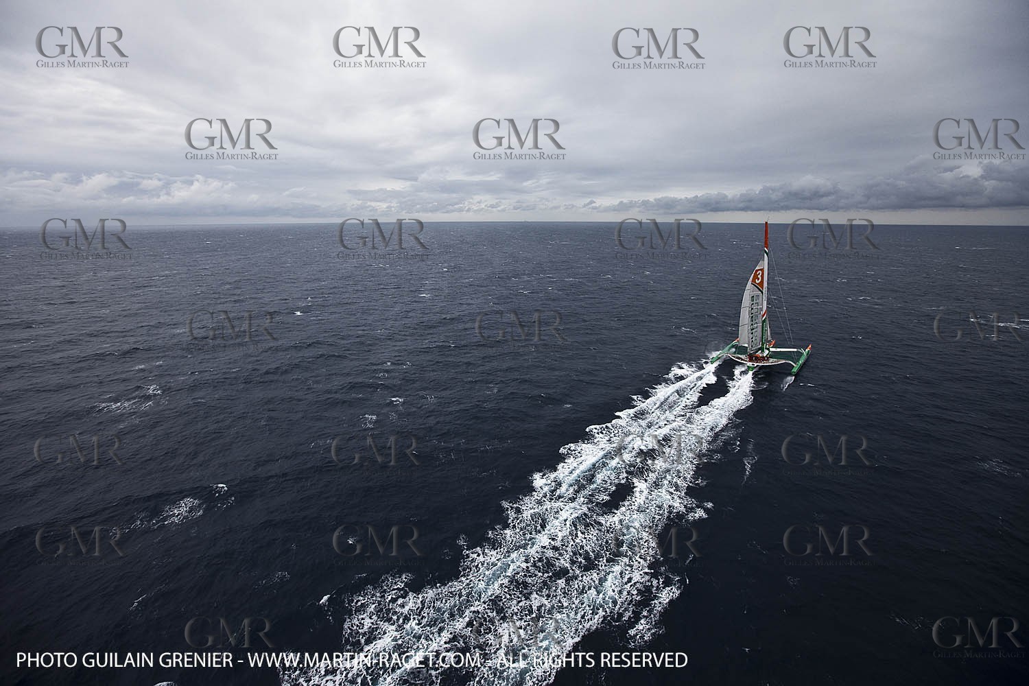 05 14 09 - Marseilles - Mediterranean Record - Groupama 3 - Franck Cammas - G Class - Start from Marseilles to Carthage (Tunisia)