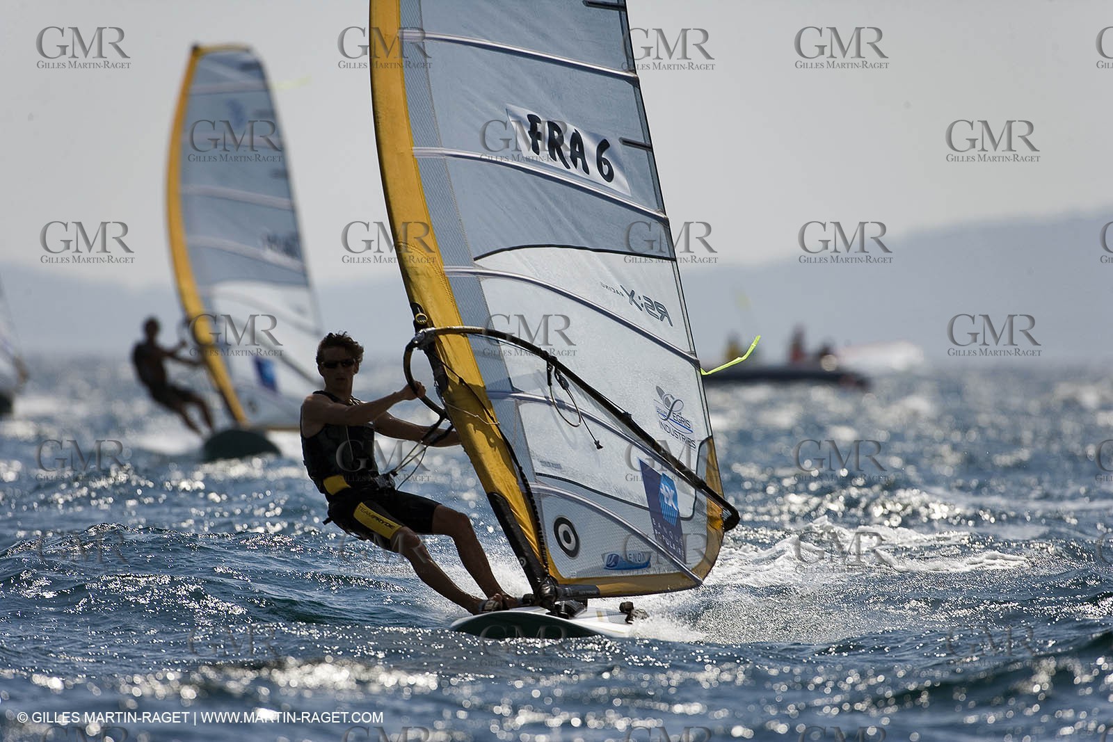27 04 2007 - 2007 Semaine Olympique Française - Hyères (South of France) - Day 6 - Medal Race - Team France - RS:X - Bontemps Julien