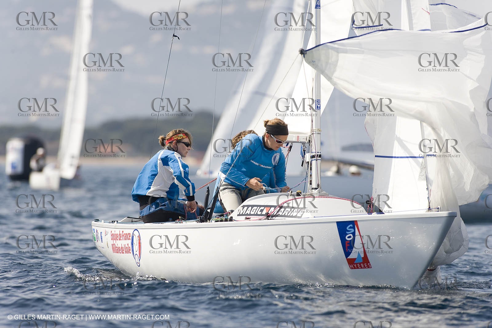 25 04 2007 - Semaine Olympique Française 2007 - Hyères - Jour 4 - Team France - Yingling - Leberre-Gerecht-Ponsar