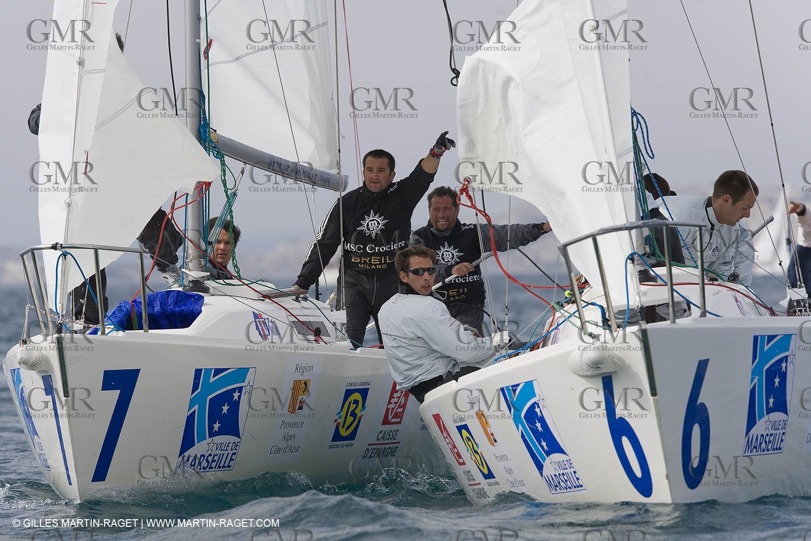 10 03 2008 - Marseille International Match Race 2008 - Day 5 - Finale Mathieu Richard vs Paolo Cian