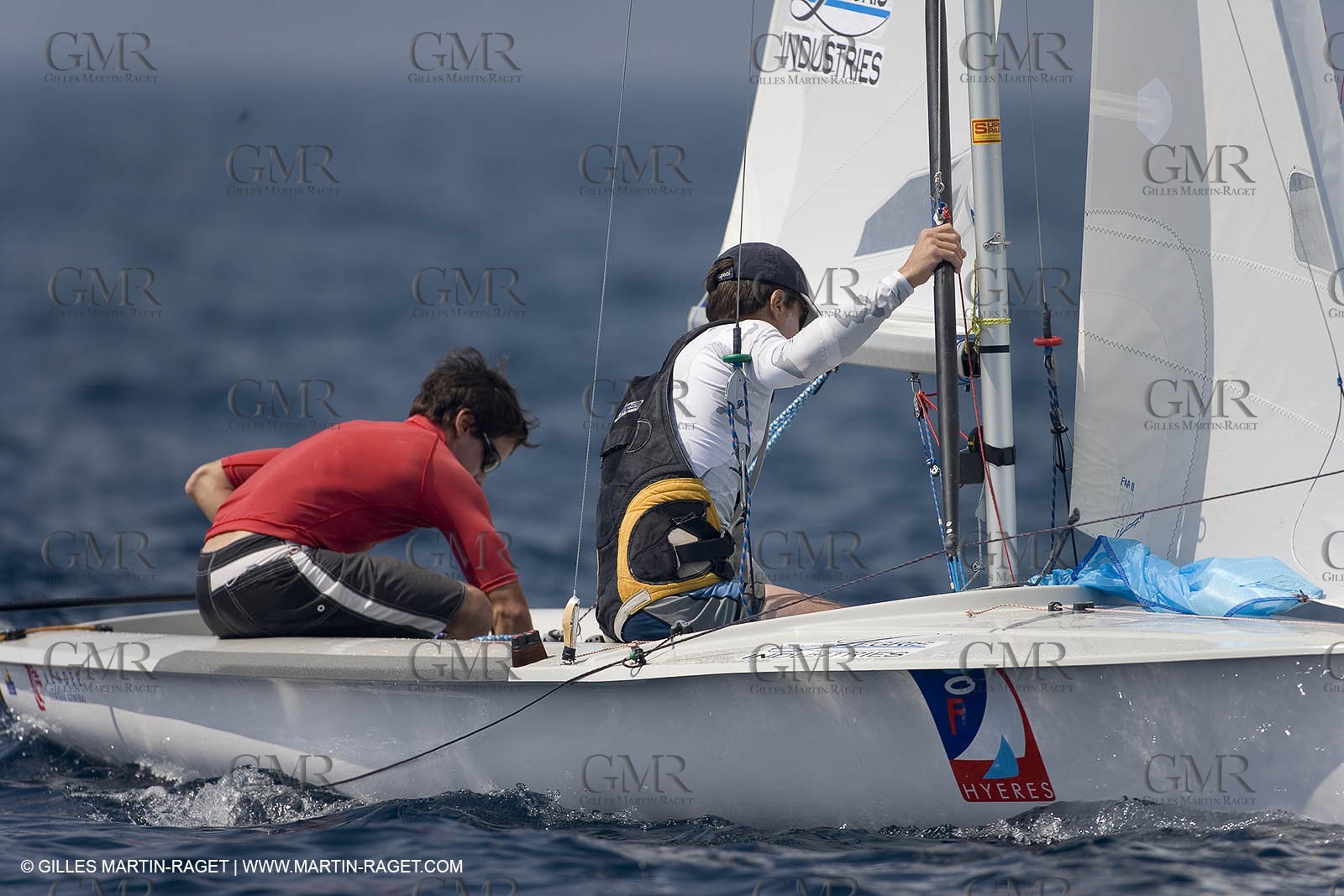 22 04 2007 - 2007 Semaine Olympique Française - Hyeères (South of France) - Day 1 - Team France - 470 Homme - Bonnaud Romain et Benjamin