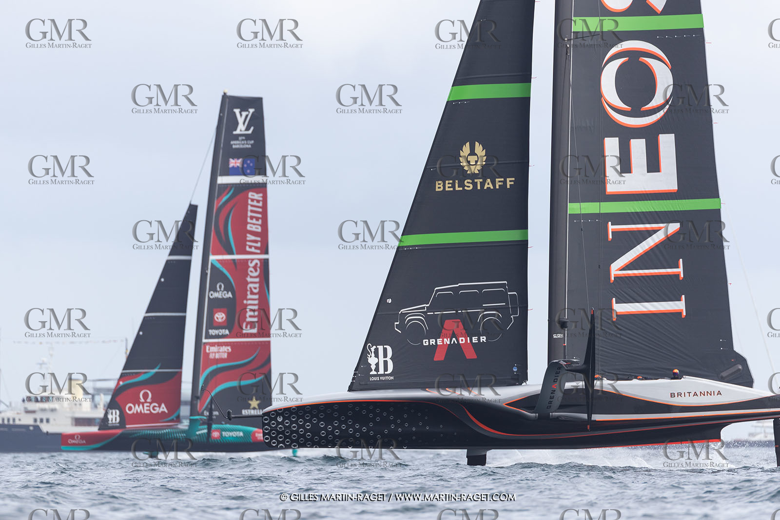 12:10 2024, Barcelona (ESP), Louis Vuitton 37th America's Cup, Final Match, Race Day 1, Race 1