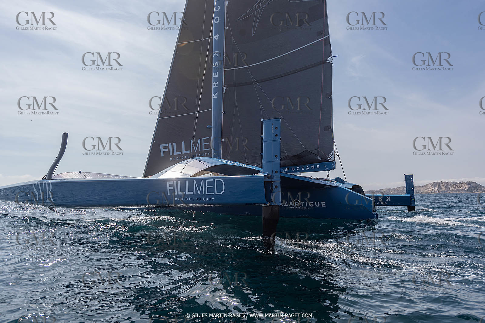 18 05 2022, Marseille (FRA), APremière navigation du trimaran Ultim SVR LAZARTIGUE à Marseille