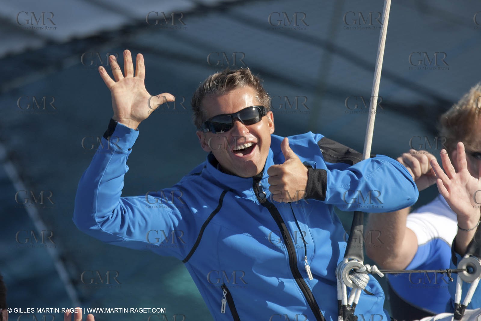 05 09 2009 - Hyères (FRA, 83) Hydroptère beat the overal sailing speed record with a run at 51,36 knts ( subjet to ratification by WSSRC) - Alain Thébault