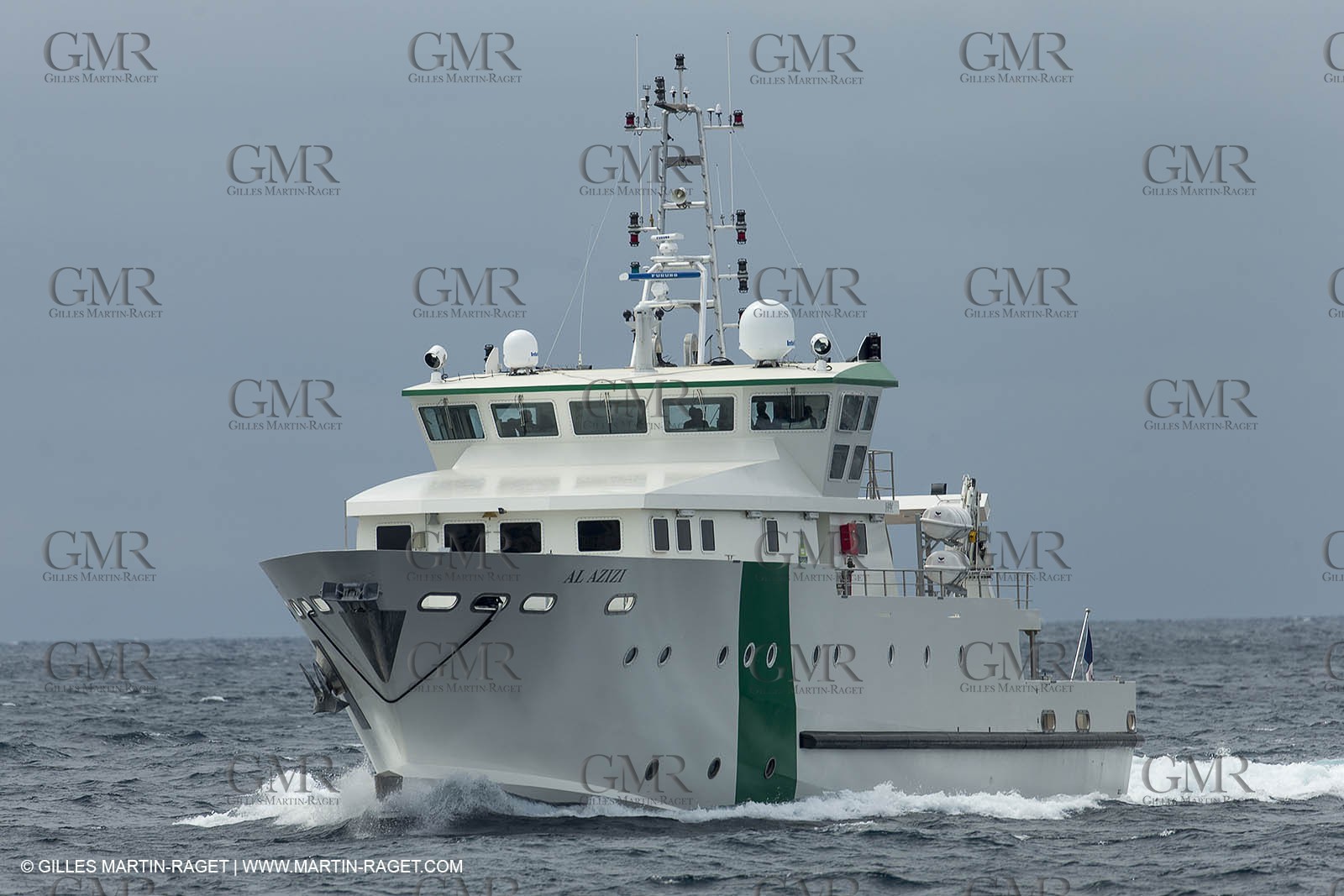 Al Azizi first sea trial - H2X boatyard - Oceanographjic research ship - La Ciotat (FRA,13) - 26 05 2014