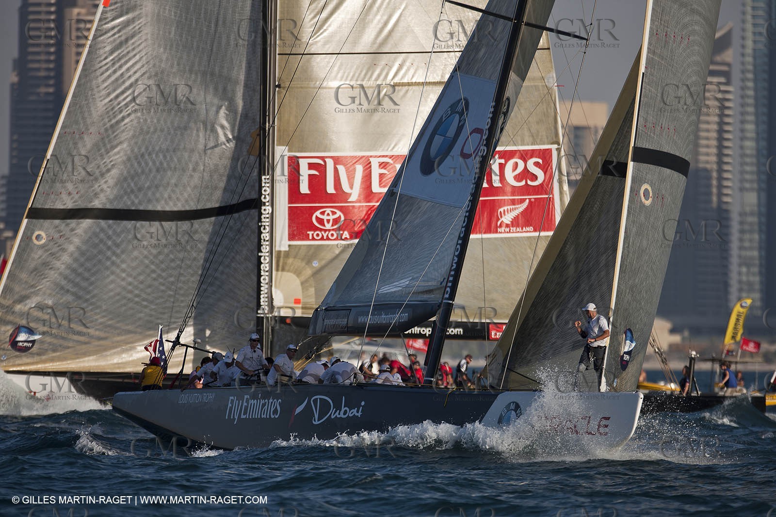 17 11 2010 - Dubai (UAE) - Dubai Louis Vuitton Trophy -  BMW ORACLE Racing Vs  Emirates Team New Zealand