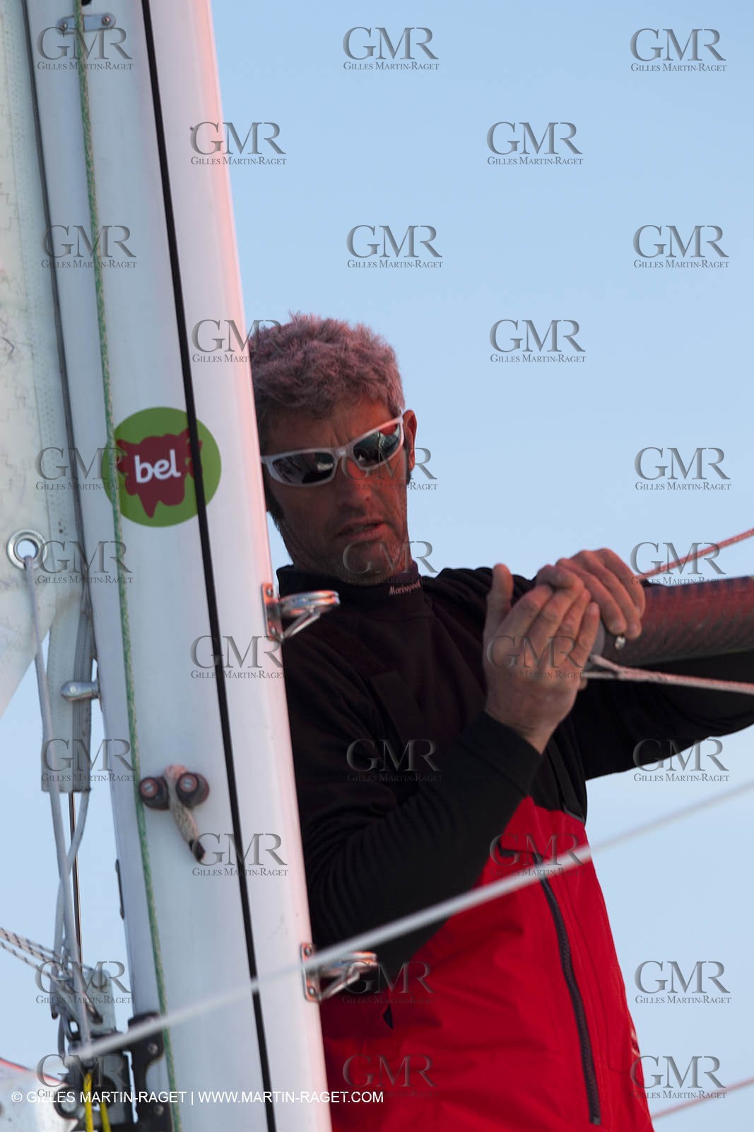 13 03 2010 -  La Grande Motte   Port Camargue (FRA) - Groupe Bel - Kito de Pavant   Sebastien Audigane training for Transat AG2R