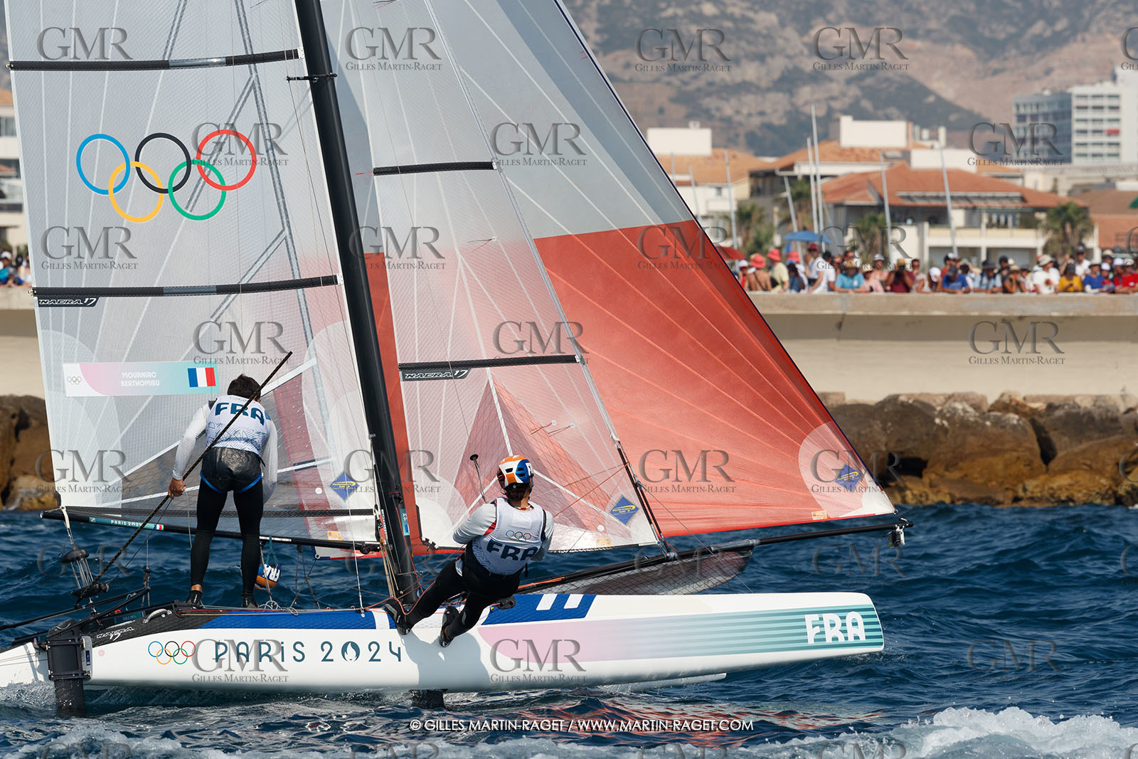 07 08 2024, Marseille (FRA), Paris 2024 Olympic Games, Sailing, Race Day 10, ILCA Medals races