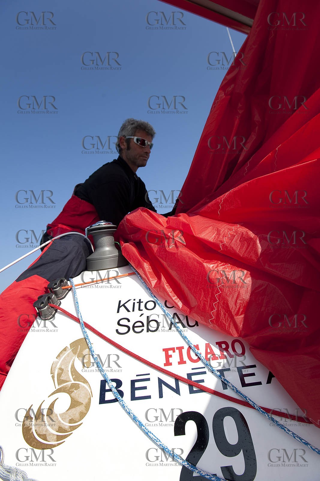 13 03 2010 -  La Grande Motte   Port Camargue (FRA) - Groupe Bel - Kito de Pavant   Sebastien Audigane training for Transat AG2R