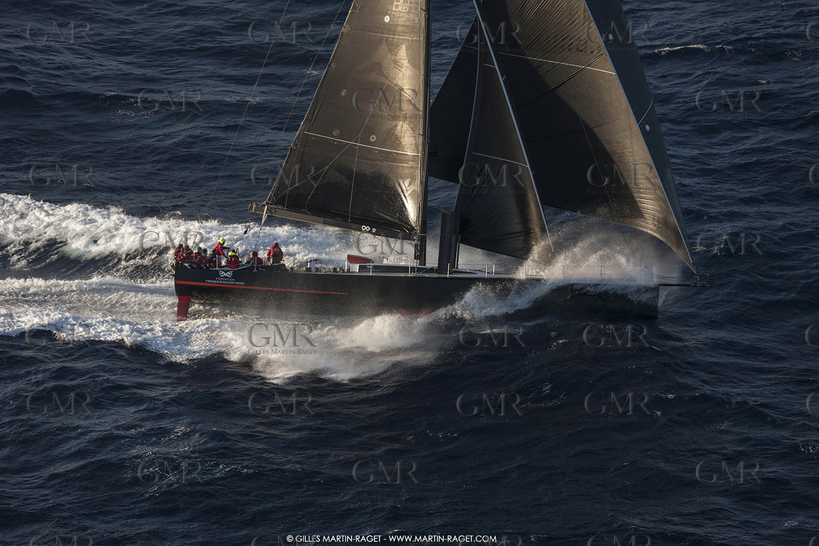 09 10 2017, Calvi (FRA,20), VOR 70 Babsy, Tentative de record autour de la Corse à la voile, skipper Franck Cammas
