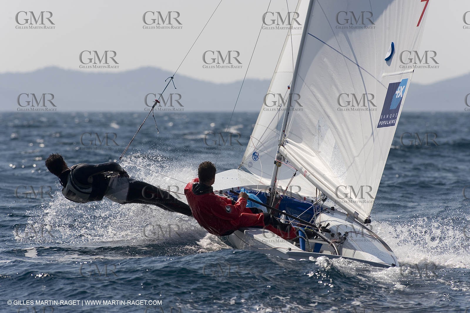27 04 2007 - Semaine Olympique Française 2007 - Hyères - Jour 6 - Medal Race - Team France - 470 Homme
