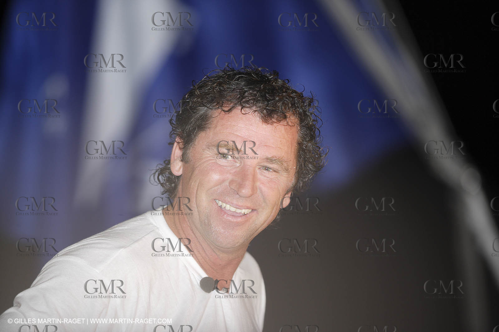 05 11 2006 - Pointe à Pitre Guadelupe (FRA) - Route du Rhum 2006 arrival - overall winner Lionel Lemonchois (Gitana 11)