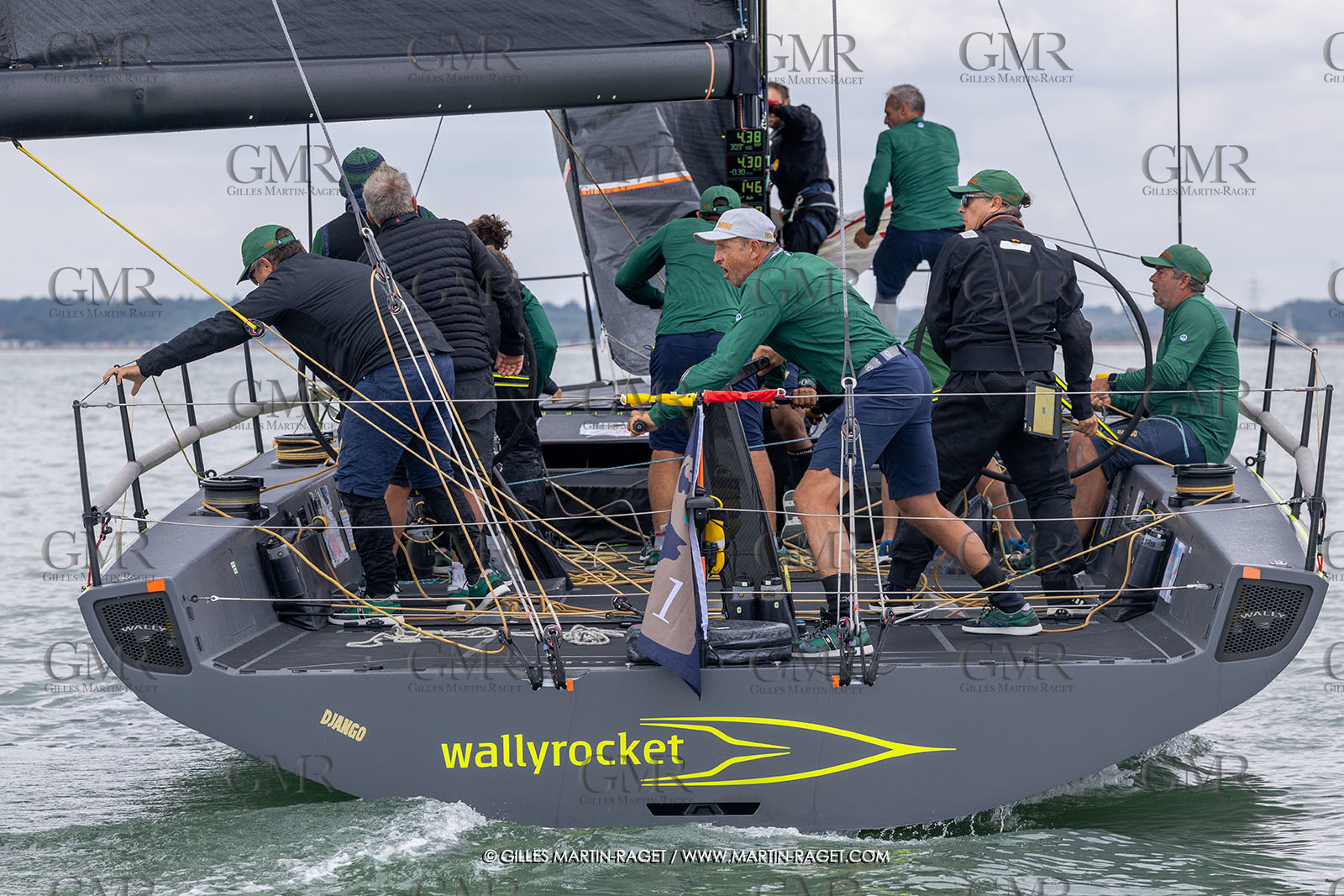 23 07 2025, Cowes (UK, IOW), Admiral's Cup 2025, Inshore racing Day 2, Django Wallyrocket 51, Yacht Club Costa Smeralda (ITA)