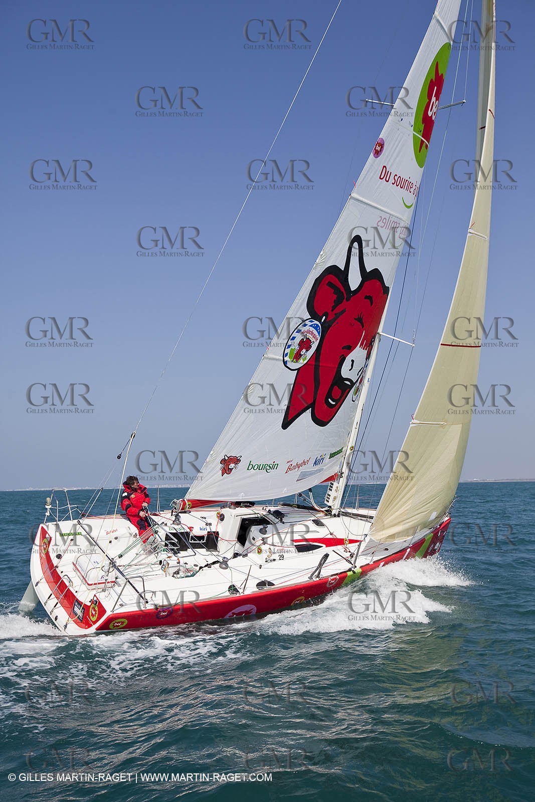 13 03 2010 -  La Grande Motte   Port Camargue (FRA) - Groupe Bel - Kito de Pavant   Sebastien Audigane training for Transat AG2R