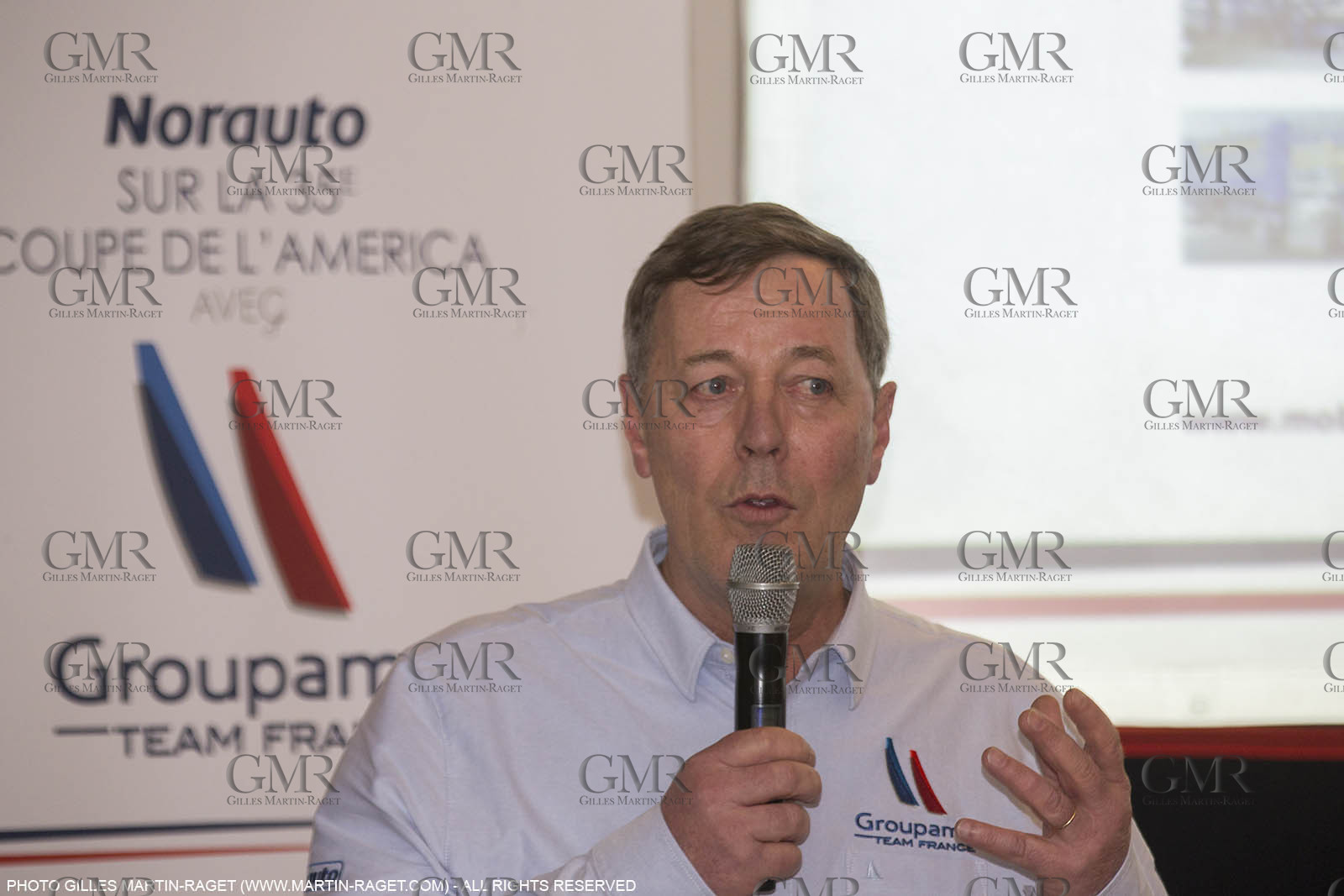 22 02 2016, Paris (FRA), 35th America's Cup, Groupama Team France announces Norauto as official partner at Yacht Club de France, Thibault Derville (Norauto)
