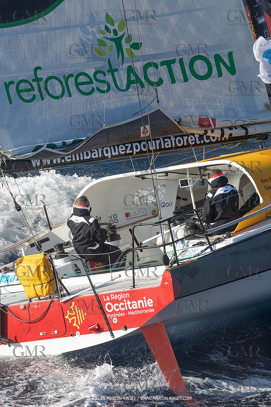 27 08 2021, Marseille (FRA), Transat Jacques Vabre 2021, Class 40, HBF-Reforest'Action (Kito de Pavant, Gwen Gbick)
