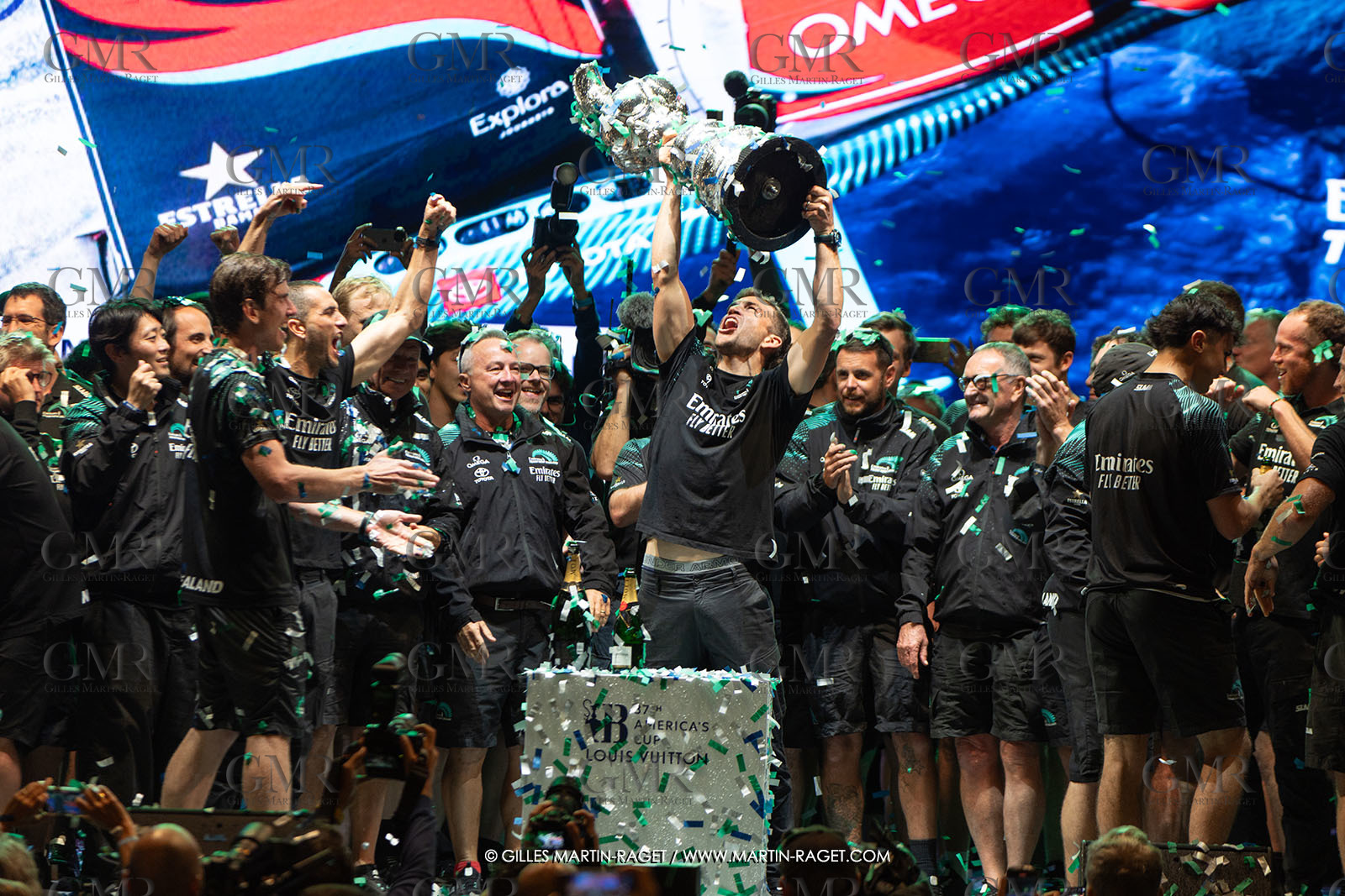 19 10 2024, Barcelona (ESP), Louis Vuitton 37th America's Cup, Final Match, Race Day 6 , Prizegiving