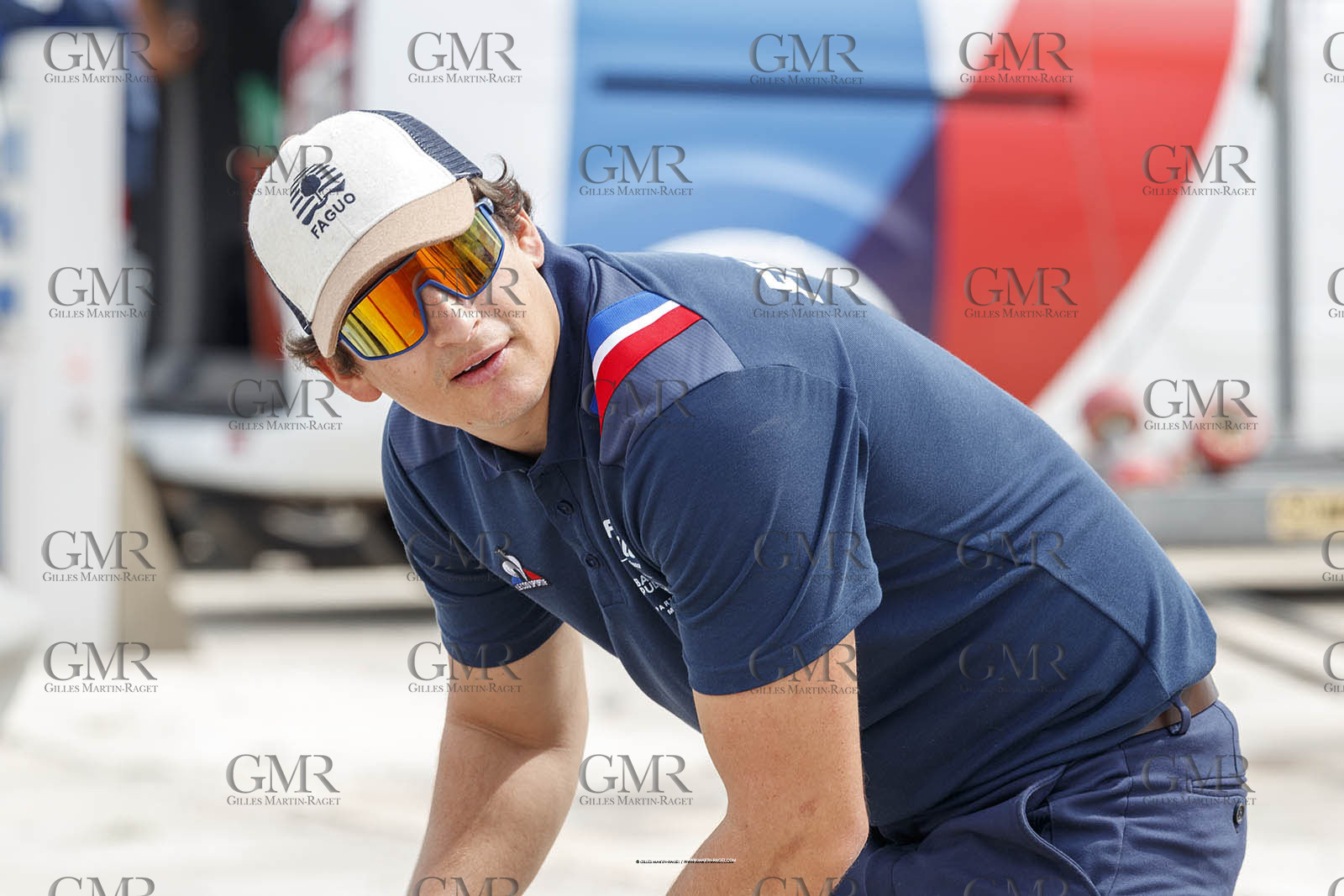 15 04 2024, Marseille (FRA), présentation des sélectionnés olympiques français en voile pour les Jeux Olympiques de Paris 2024. Erwan Fischer
