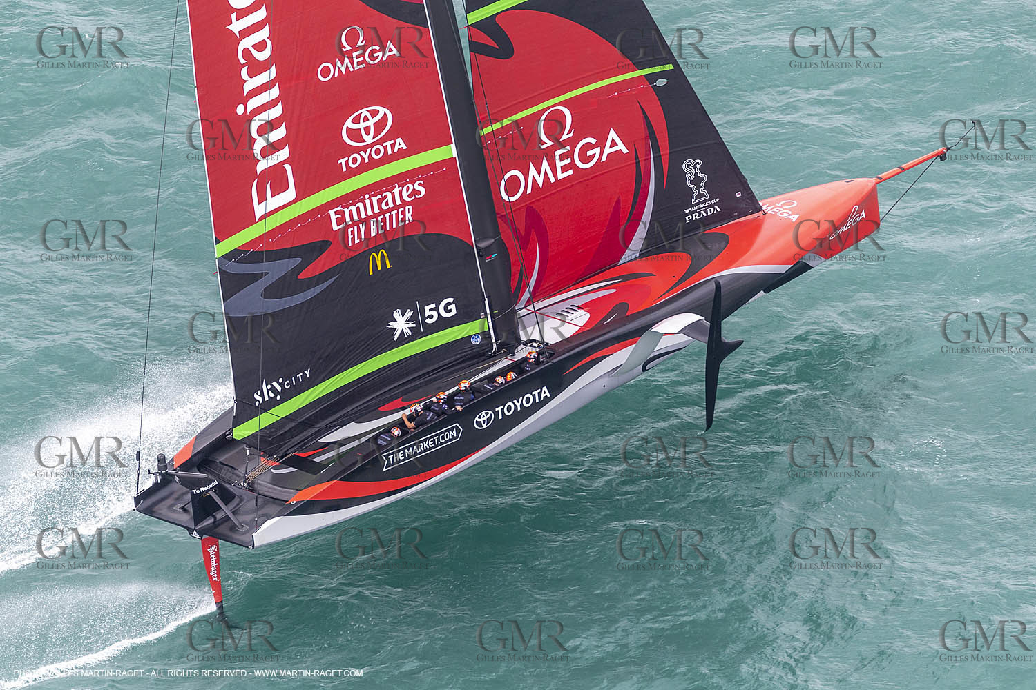 10 12 2020 - Auckland (NZL) - 36th America's Cup - Practice Sessions - Day 2 - Emirates Team New Zealand