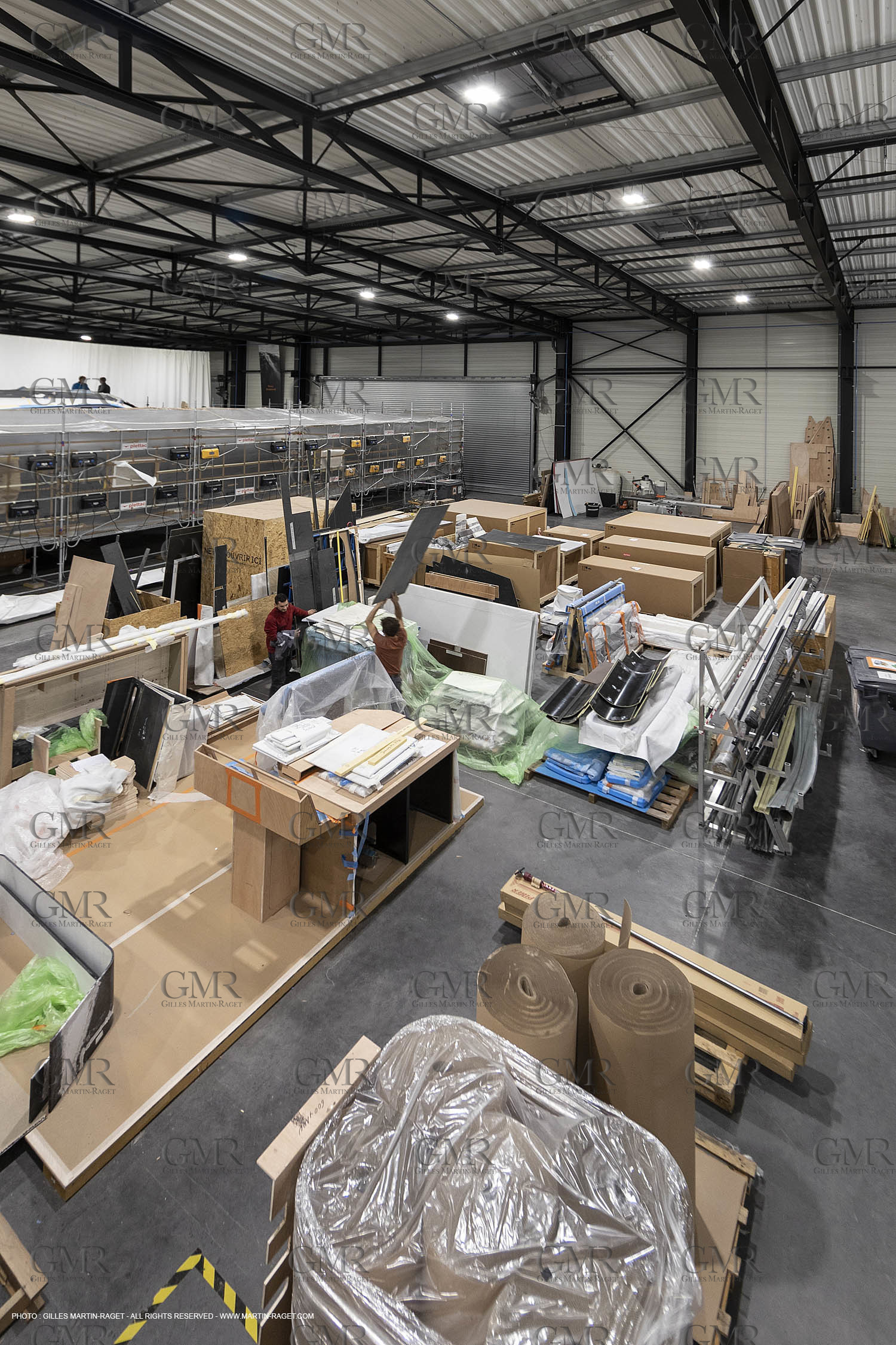 29 10 2018, La Grande Motte (FRA,30), Chantier Gunboat, construction du Gunboat 68