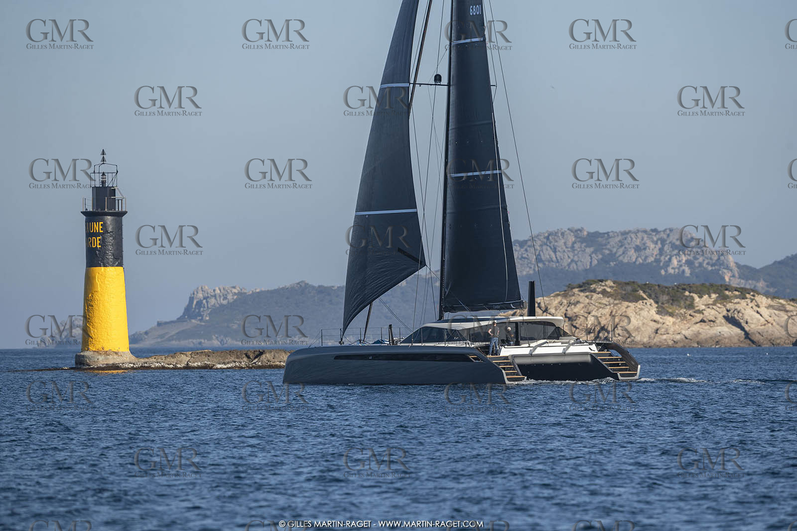 16 02 2019, Porquerolles (FRA,83), Gunboat 68 sail testing  3