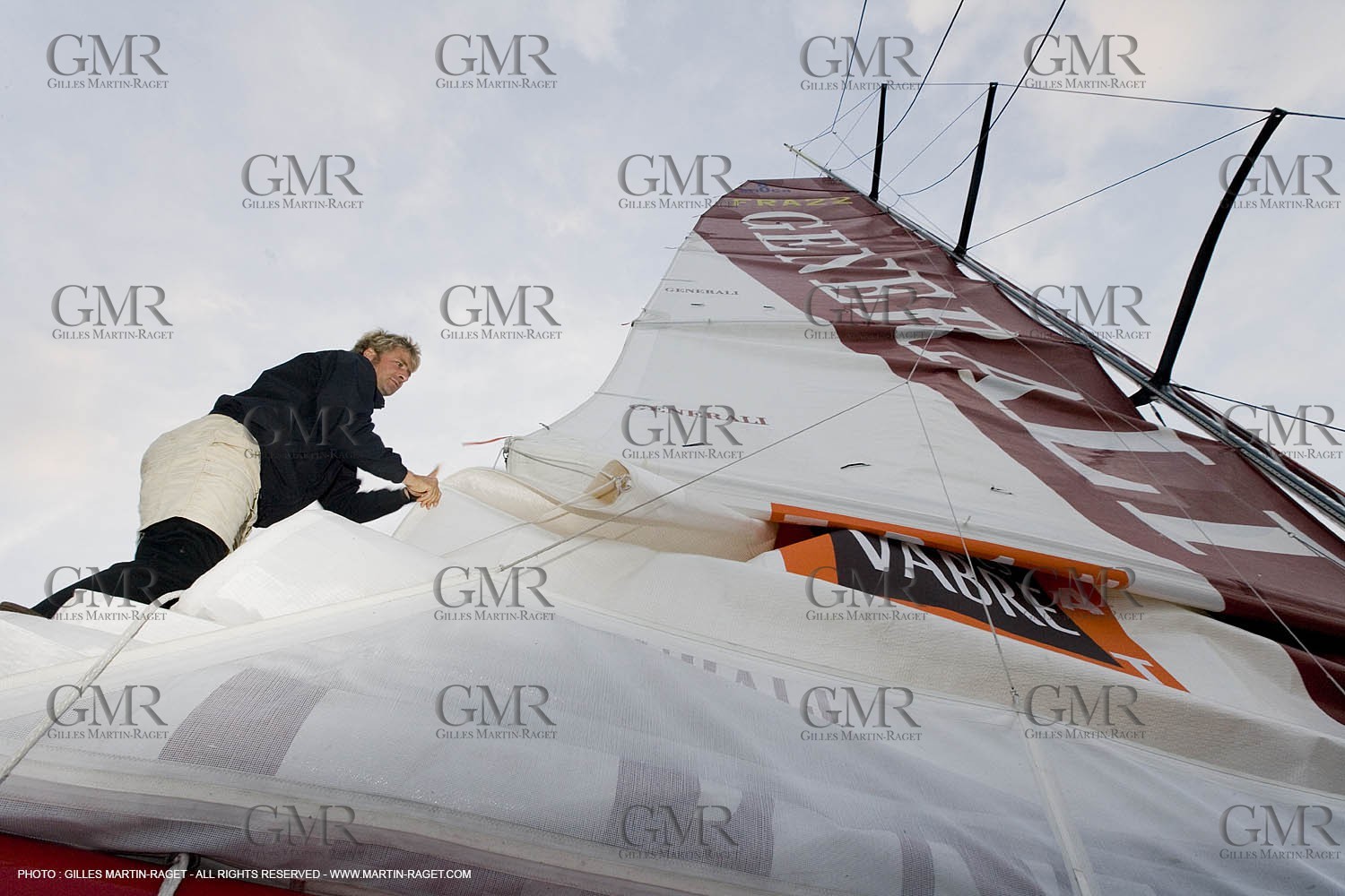 11 10 2007 - Bénodet (Fra, 29) - Monocoques IMOCA - Transat Jacques Vabre - onboard GENERALI with Yann Eliès and Sebastien Audigane