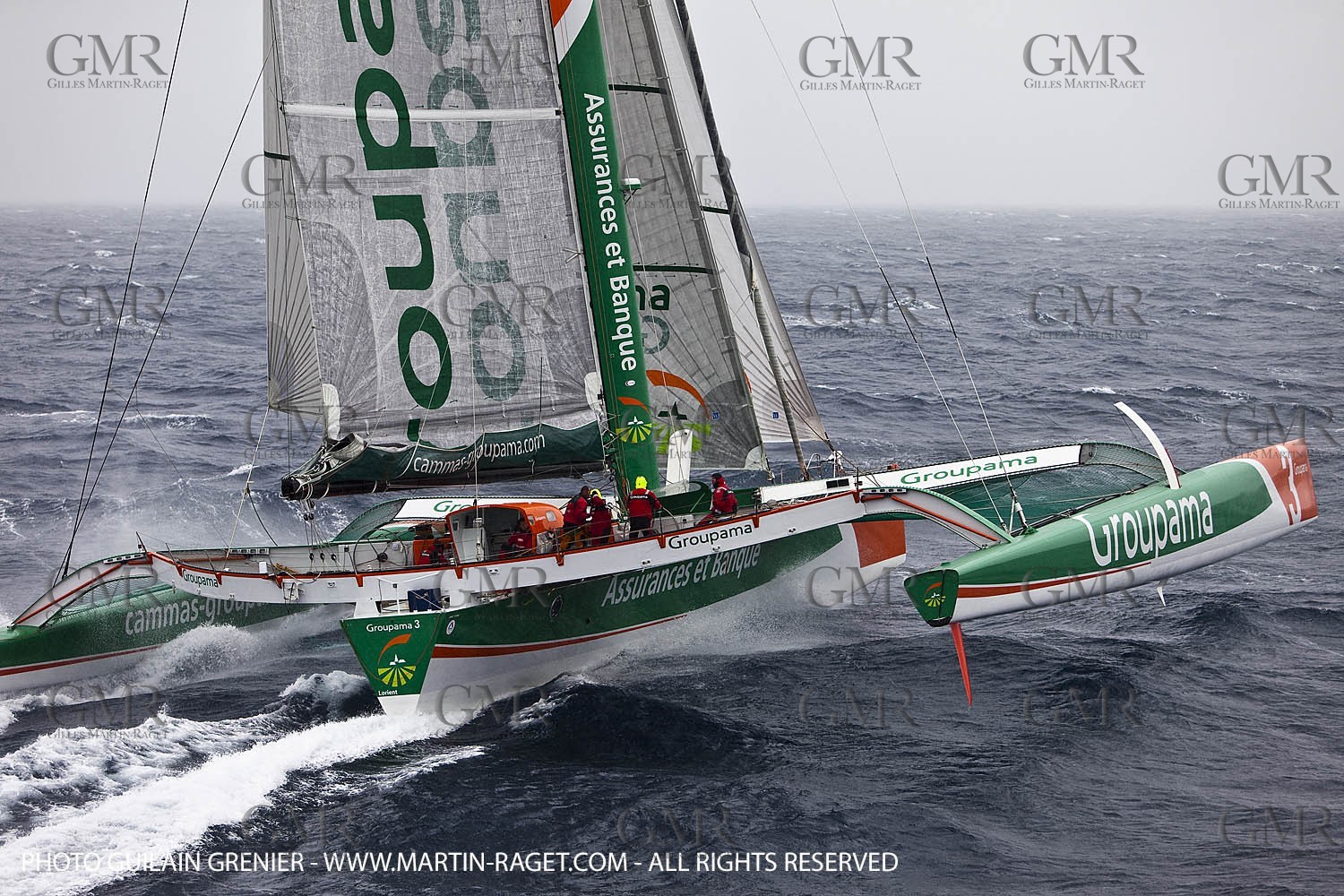 05 14 09 - Marseilles - Mediterranean Record - Groupama 3 - Franck Cammas - G Class - Start from Marseilles to Carthage (Tunisia)