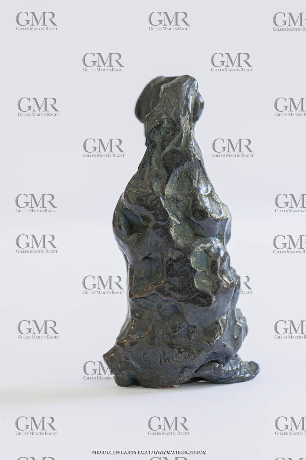 03 08 2020, Marseille (FRA,13), Oeuvre de Germaine Richier, Tarasque 1955, Bronze patiné foncé, Epreuve d'Exposition, Fondeur L. Thinot, Paris, 18 x 9 x 7 cm, Collection particulière