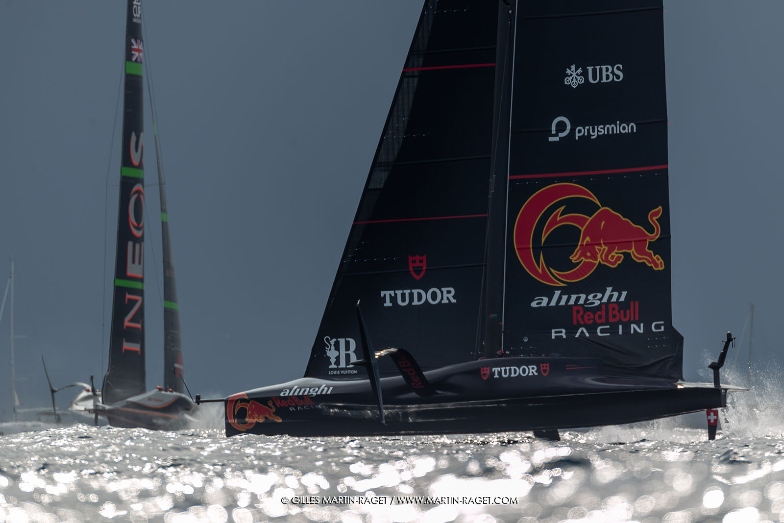 18 09 2024, Barcelona (ESP), 37th America's Cup, Deli-finale Louis Vuitotn Cup, Race Day 4