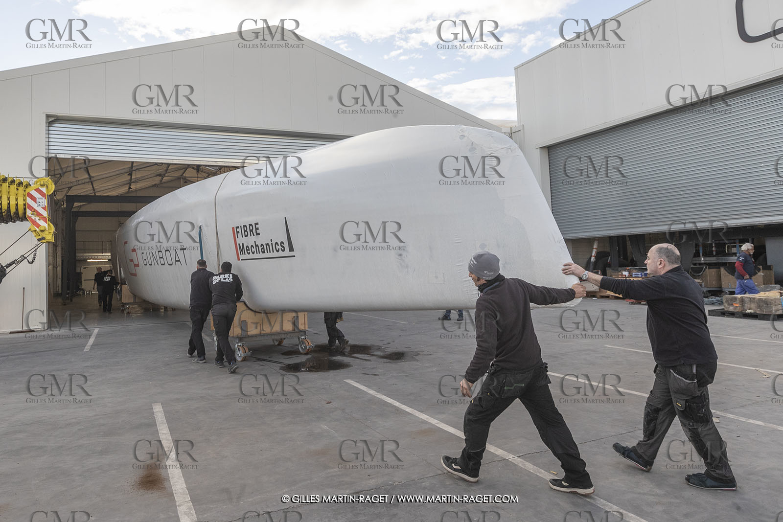 15 02 2022, La Grande Motte (FRA), Gunboat 80  1 hulls delivery