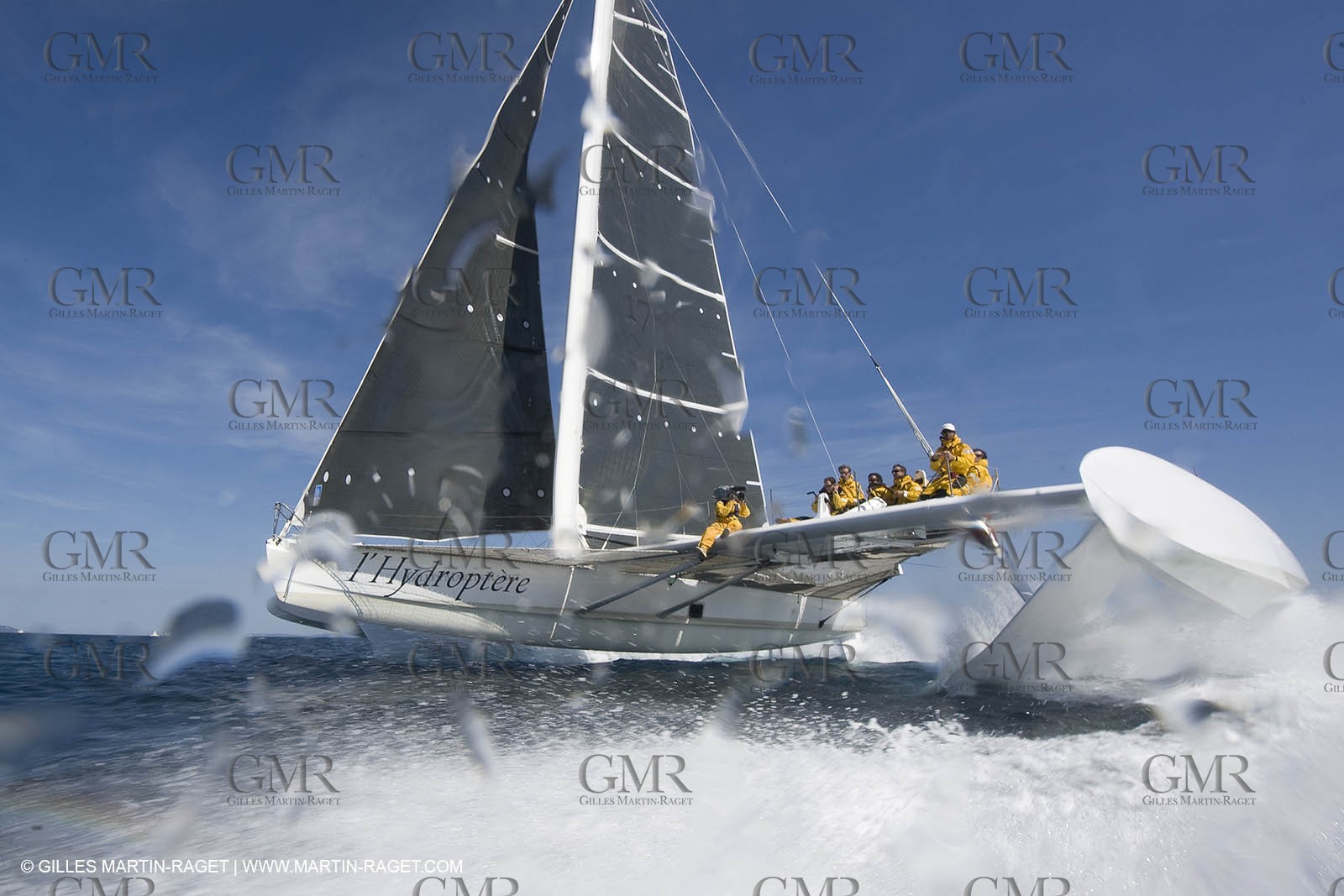 14 06 2008 - Toulon-Hyères (FRA,83) - 50 knots record attempt trials by l'Hydroptère