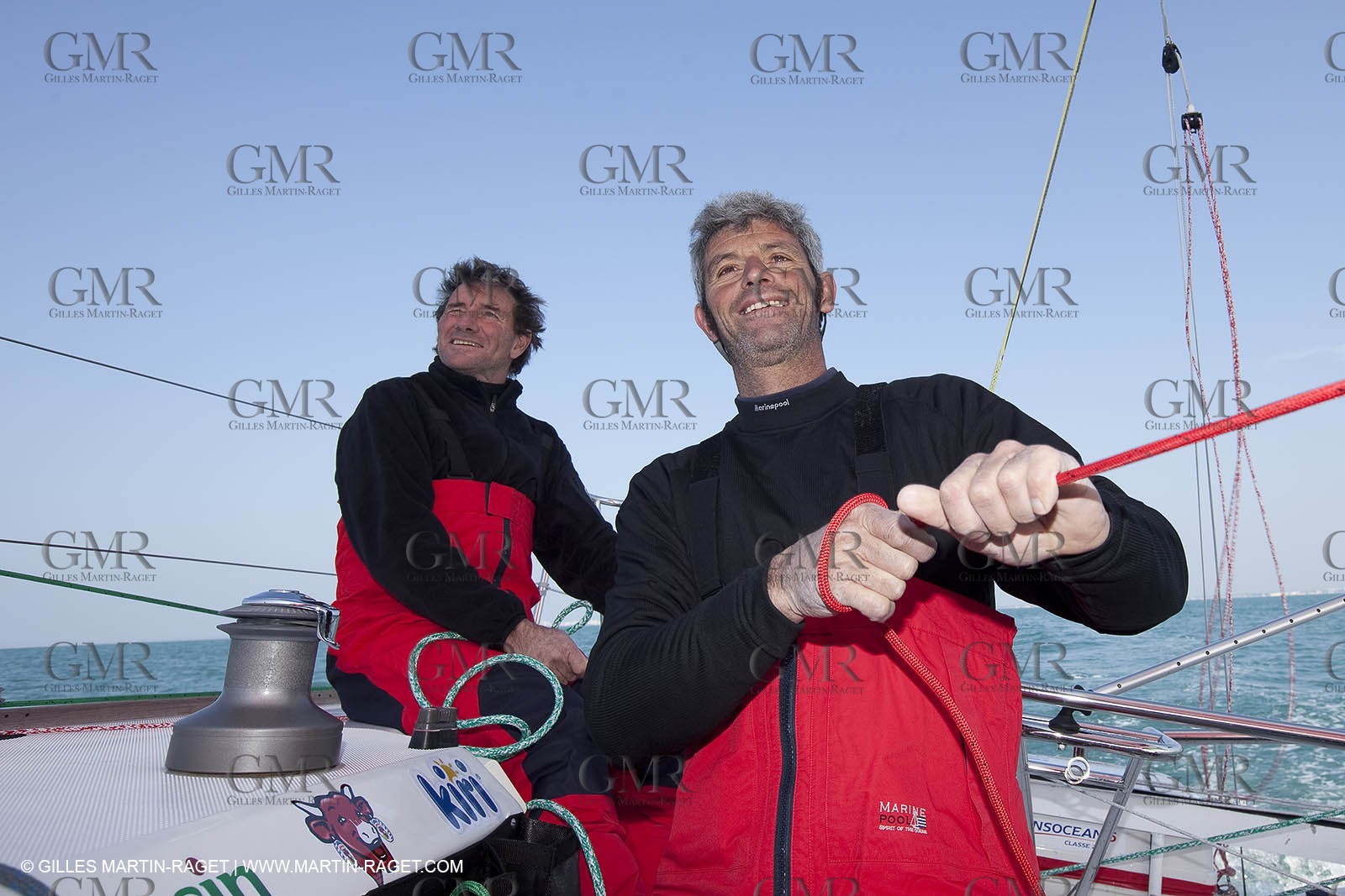 13 03 2010 -  La Grande Motte   Port Camargue (FRA) - Groupe Bel - Kito de Pavant   Sebastien Audigane training for Transat AG2R