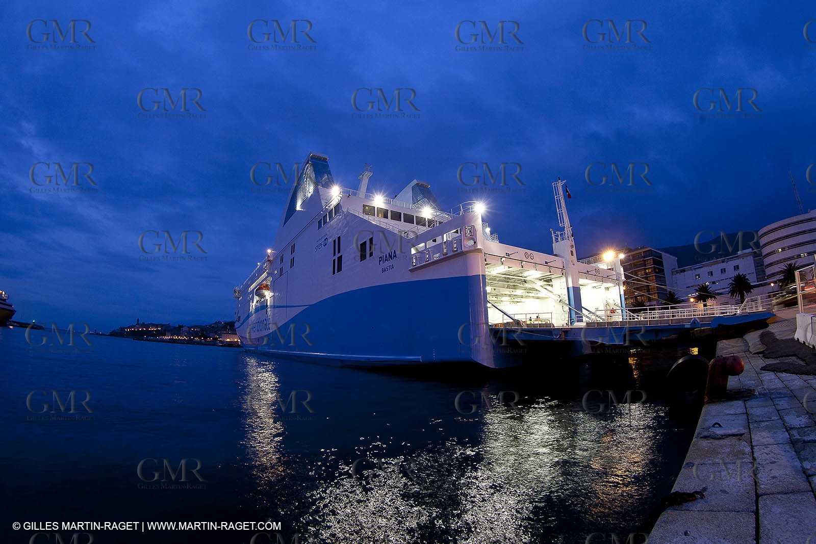 01-31-12   Marseilles (FRA,13) Bastia (FRA,Corsica)   Launching cruising trip and Christening ceremony of PIANA, last ferry ship from La Meridionale