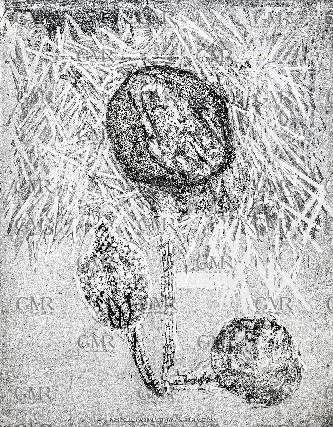 12 07 2020, St Rémy de Provence (FRA, 13) Oeuvre Germaine Richier, gravure