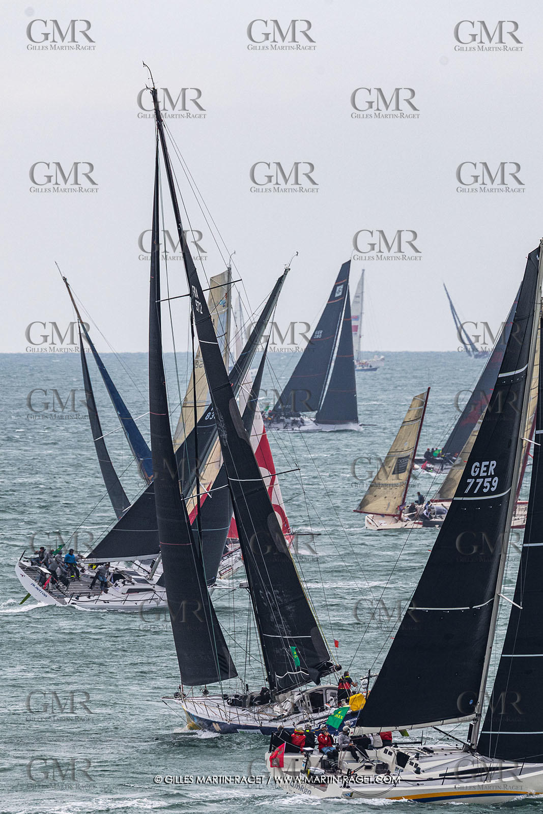 26 07 2025, Cowes (UK, IOW), Admiral's Cup 2025, Rolex Fastnet Race start,