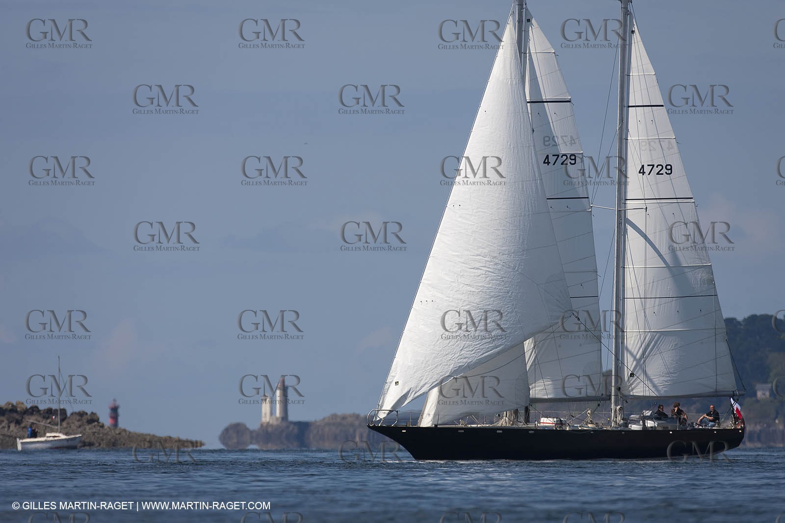 19 05 2010 - Brest (FRA,29) -  Pen Duick III in the Brest straight