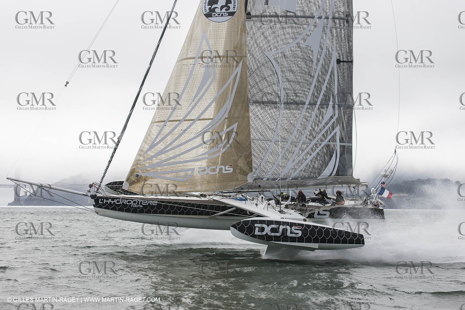 23 08 2012 - San Francisco (USA,CA) l'Hydroptère sails in San Francisco Bay