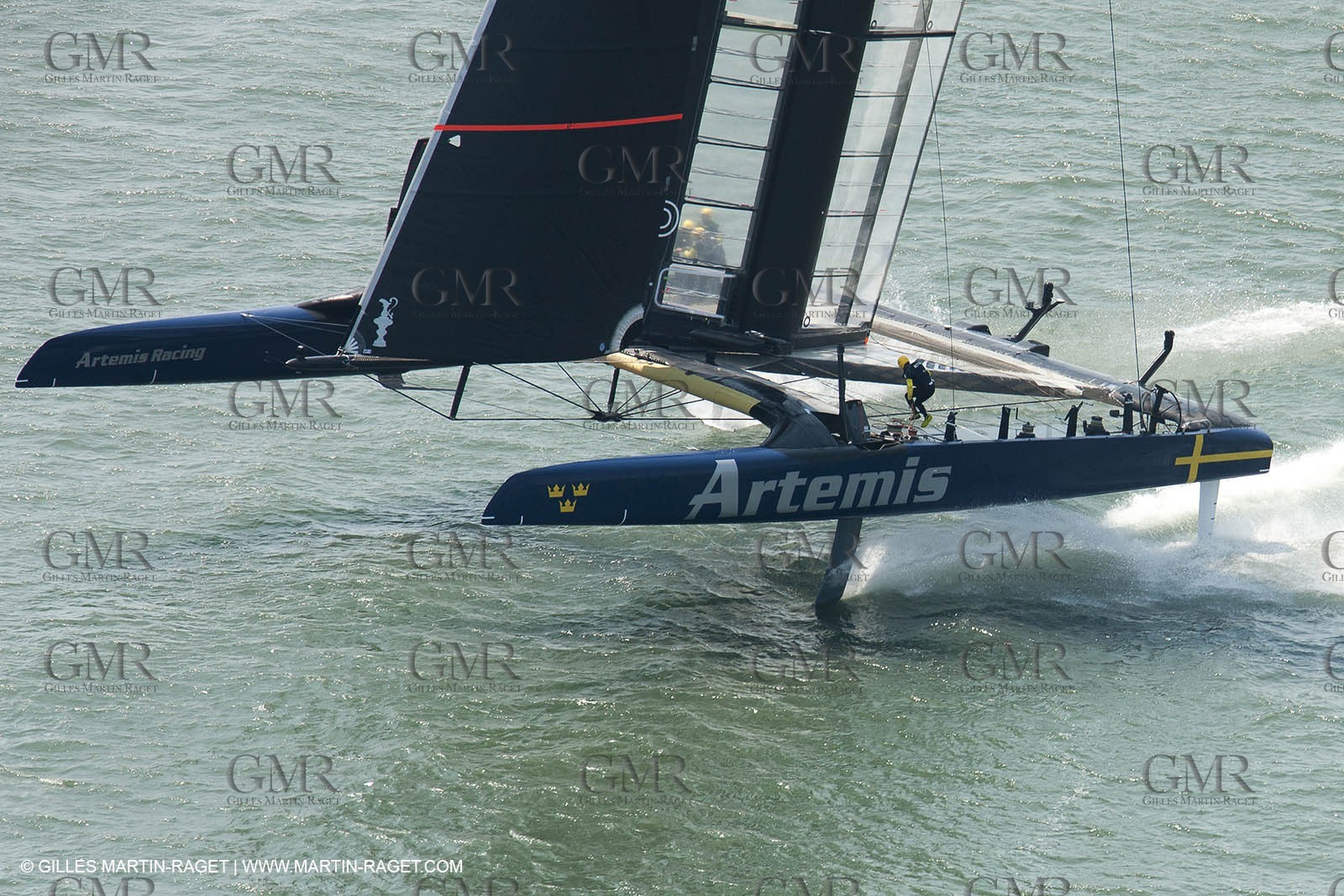 09 08 2013 - San Francisco (USA,CA) - 34th America's Cup - Louis Vuitton Cup - Semi-finals - Luna Rossa vs Artemis Racing - Race 3