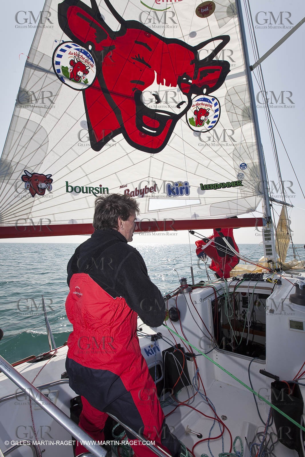 13 03 2010 -  La Grande Motte   Port Camargue (FRA) - Groupe Bel - Kito de Pavant   Sebastien Audigane training for Transat AG2R