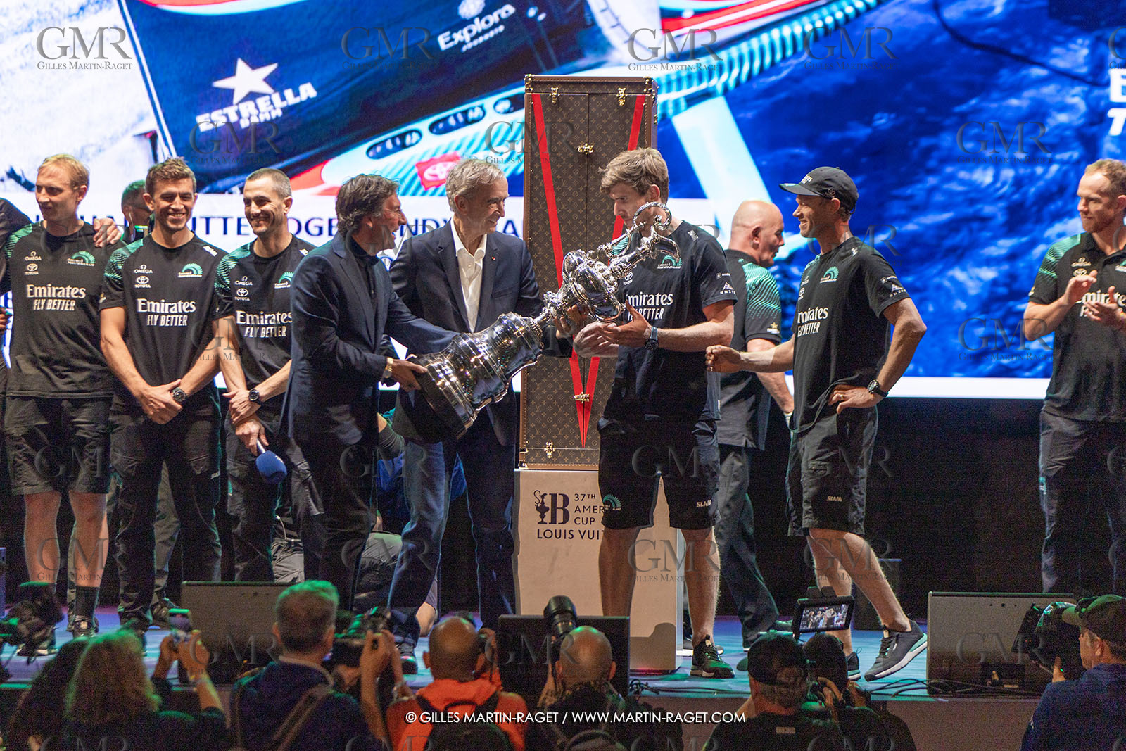 19 10 2024, Barcelona (ESP), Louis Vuitton 37th America's Cup, Final Match, Race Day 6 , Prizegiving