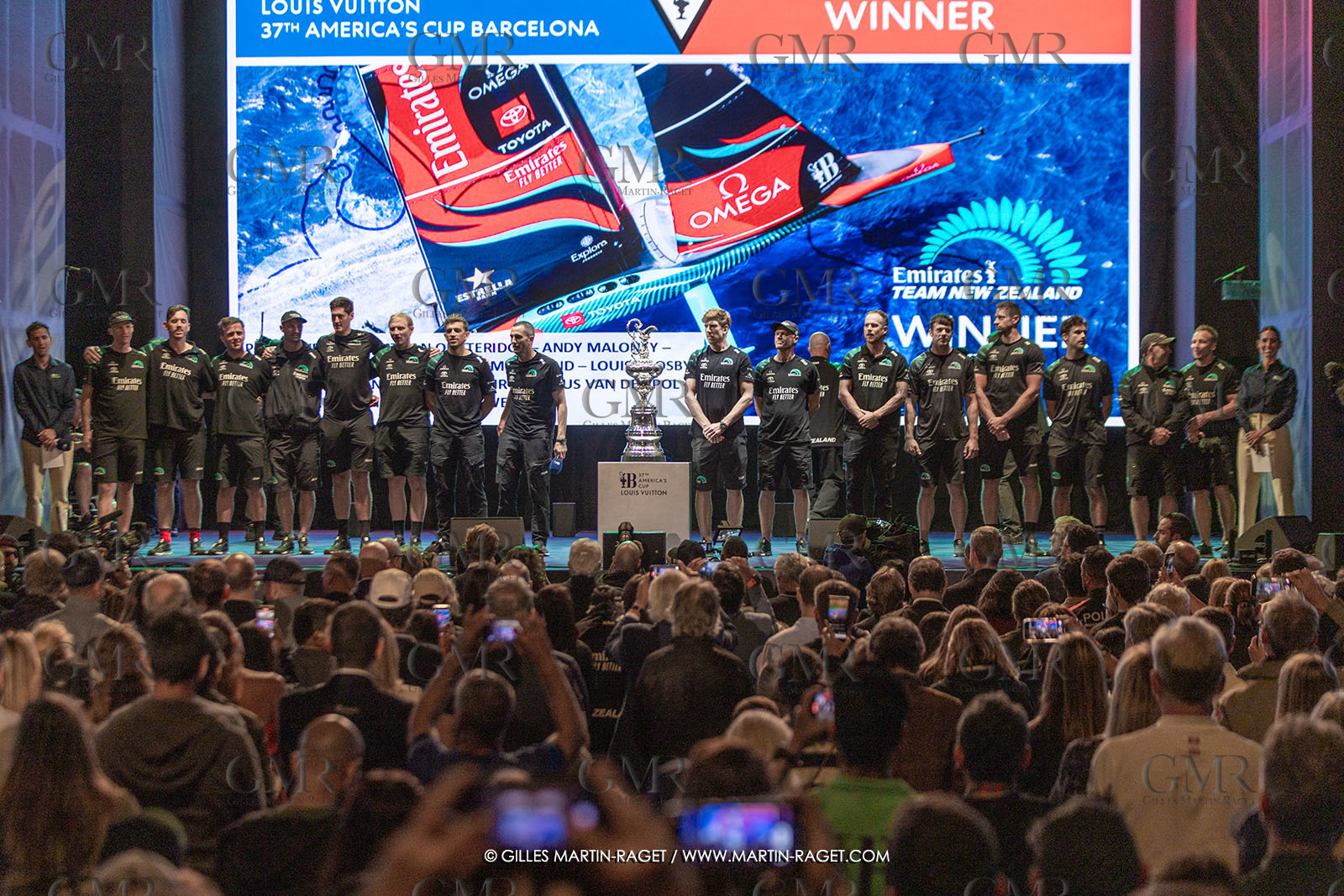 19 10 2024, Barcelona (ESP), Louis Vuitton 37th America's Cup, Final Match, Race Day 6 , Prizegiving