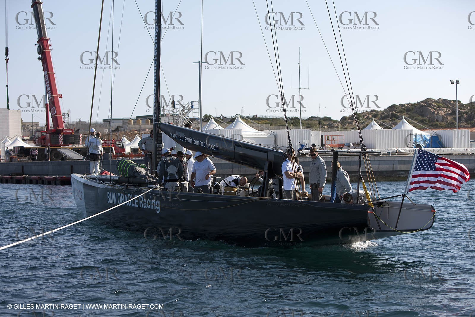 18 05 2010 - La Maddalena (ITA, Sardinia) Louis Vuitton Trophy - BMW ORACLE Racing - Training