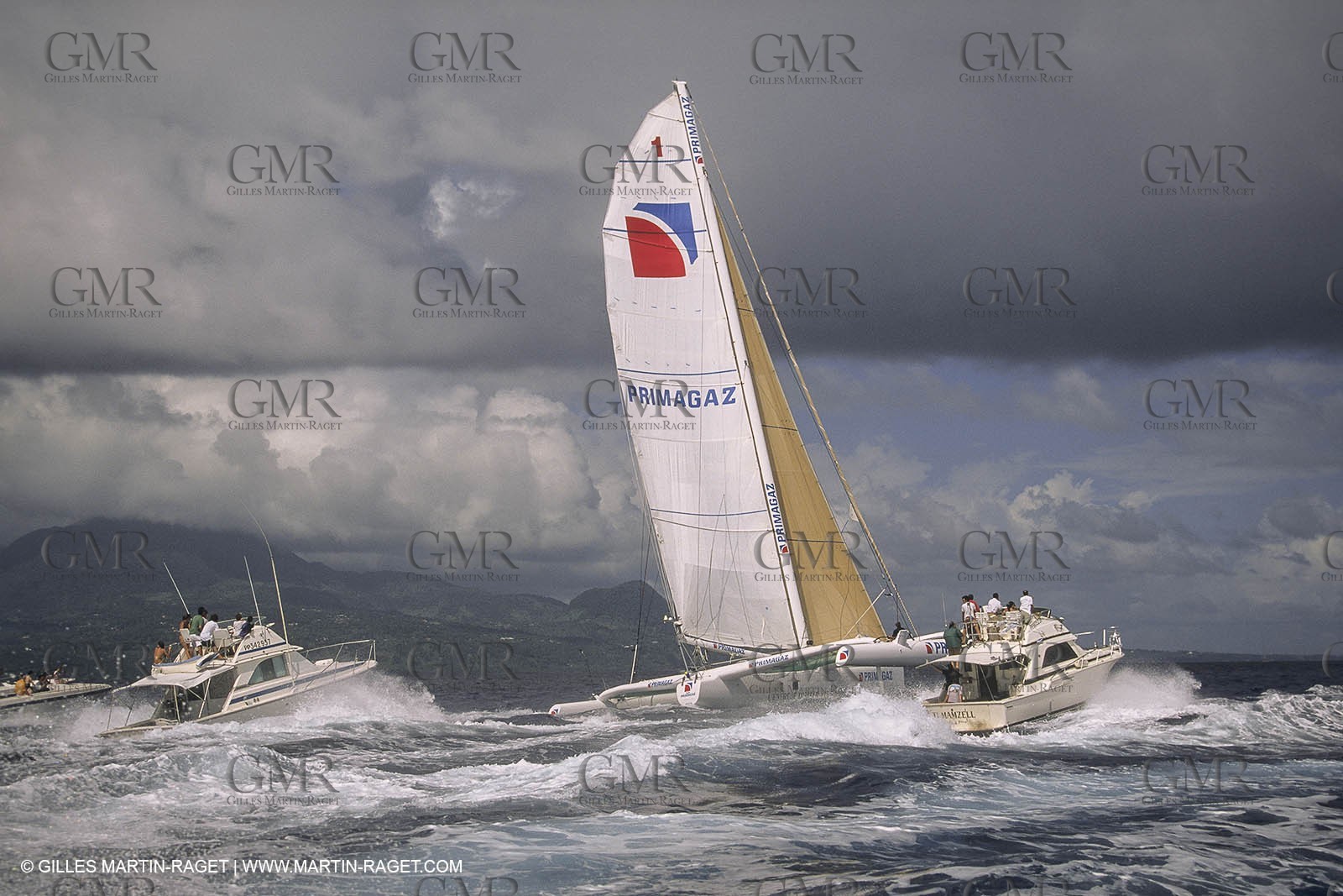 Yacht Racing, Multihull, ORMA 60, Laurent Bourgnon, Primagaz