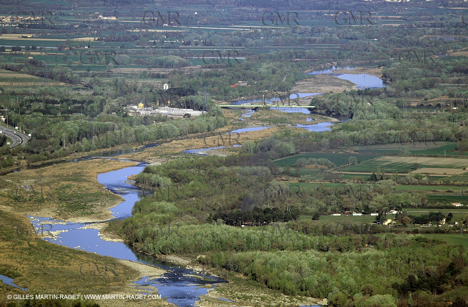 Durance river near Puy Sainte Reparade